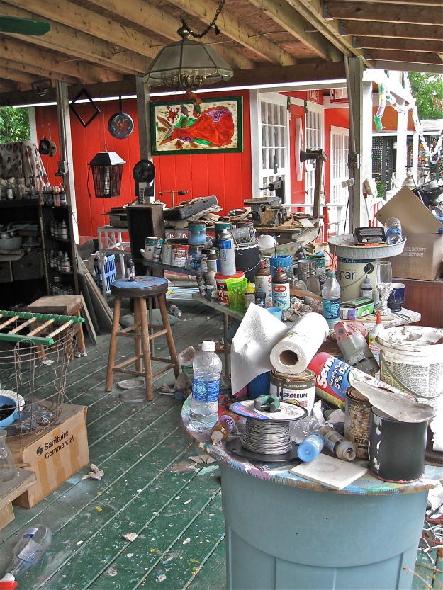 Mary's studio.  The red building in the background is the Coca Cola House.